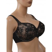 Бюстгальтер Milavitsa 117180 Чёрный с нюдом