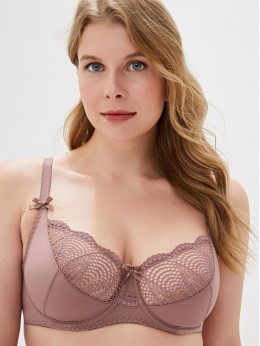 Бюстгальтер Новое Время М-025 Кофейно розовый