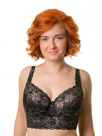 Бюстье Valmira 1144 MILDA Чёрный с серебром