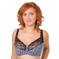 Бюстгальтер Valmira 1109 VIOLA Чёрный с синим