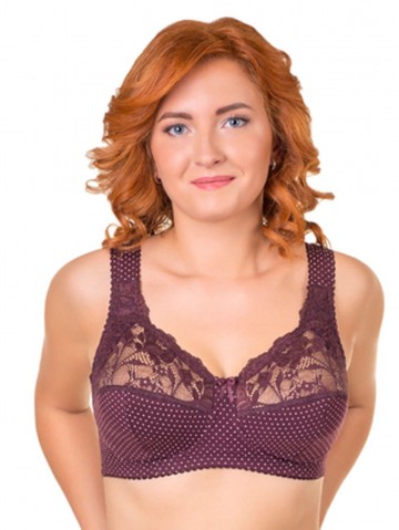 Бюстгальтер Valmira 1101 ROSE Вино в крапинку