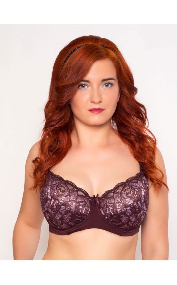 Бюстгальтер Valmira 1109 VIOLA Вино с миндалём