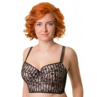 Бюстье Valmira 1244 MARIKA Чёрный с вышивкой