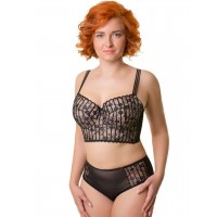 Бюстье Valmira 1244 MARIKA Чёрный с вышивкой