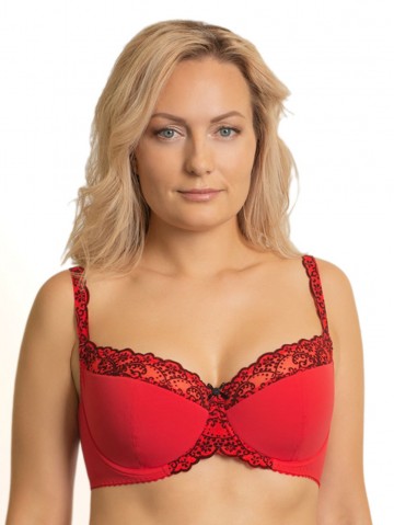 Бюстгальтер Valmira 1136 RIMA Красный флок