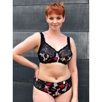 Бюстгальтер Valmira 1112 MARTA Черный мак