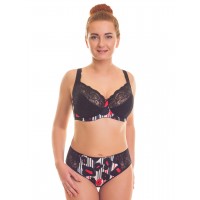 Бюстгальтер Valmira 1109 VIOLA Чёрный мак