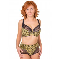 Бюстгальтер Valmira 1109 VIOLA Чёрный с жёлтым