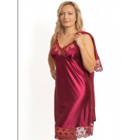 Ночная сорочка Valmira LERA 3412 Бордовая роза