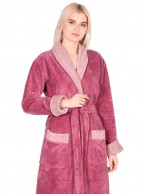 Махровый бамбуковый халат Belette (PM France 735) розовато-лиловый