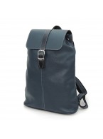 Синий кожаный рюкзак «Илана»