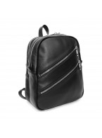 Черный кожаный рюкзак «Альмира»
