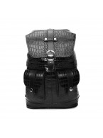 Черный кожаный рюкзак Natalia Kalinovskaya «Стэп»