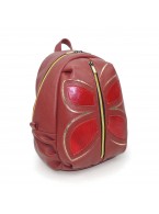Бордовый кожаный рюкзак Natalia Kalinovskaya «Бабочка»
