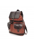 Рыже-коричневый кожаный рюкзак «Лекса»