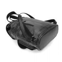 Черный кожаный рюкзак «Черный лебедь»