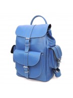 Рюкзак кожаный женский голубой «Морской блюз» Рюкзак кожаный женский голубой «Морской блюз»