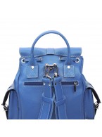 Рюкзак кожаный женский голубой «Морской блюз» Рюкзак кожаный женский голубой «Морской блюз»