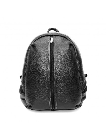 Черный кожаный рюкзак «Городской» А4