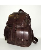 Коричневый кожаный рюкзак «Тибет»