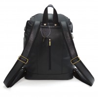 Черный кожаный рюкзак «Габриэль»