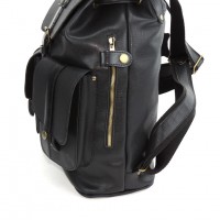 Черный кожаный рюкзак «Габриэль»