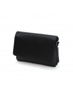Черная кожаная сумочка кошелёк «Агата»