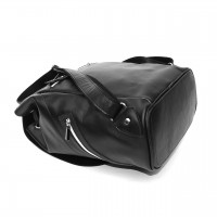 Черный кожаный рюкзак «Тейде»