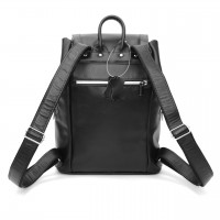Черный кожаный рюкзак «Тейде»