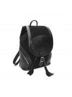 Рюкзак кожаный черный «Рона»