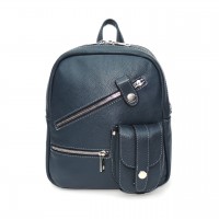 Сумка рюкзак кожаная женская синяя «Триана» Сумка рюкзак кожаная женская синяя «Триана»