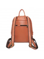 Оранжевый кожаный рюкзак «Ксанта»