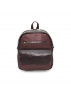 Бордовый кожаный рюкзак-сумка «Бэрри»