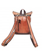 Рыжая кожаная сумка-рюкзак «Ифе»