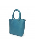 Комбинированная женская синяя сумка David Jones