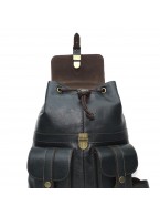 Кожаный рюкзак женский зеленый «Гринто»