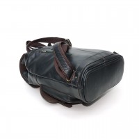 Кожаный рюкзак женский зеленый «Гринто»