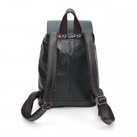 Кожаный рюкзак женский зеленый «Гринто»