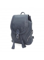 Синий кожаный рюкзак «Аркадия»