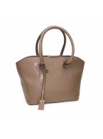 Комплект женский DDA: сумка, клатч, кошелек из искусственной сафьяновой экокожи Бежевый