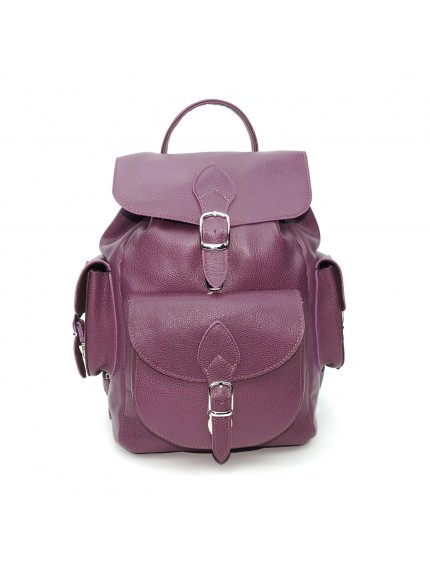 Фиолетовый кожаный рюкзак «Изабелла»