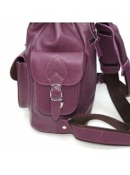 Фиолетовый кожаный рюкзак «Изабелла»