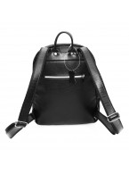 Черный кожаный рюкзак «Виктория»