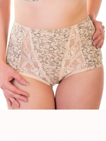 Трусы Valmira 2918 Бежевый с чёрным