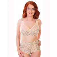 Трусы Valmira 2918 Бежевый с чёрным