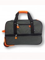 Дорожная сумка на колесах TsV 441.20 хаки/апельсин