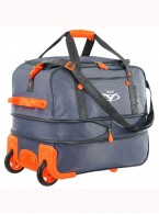 Дорожная сумка на колесах TsV 443,20 серый/апельсин