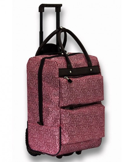 Дорожная сумка на колесах TsV 499 розовый