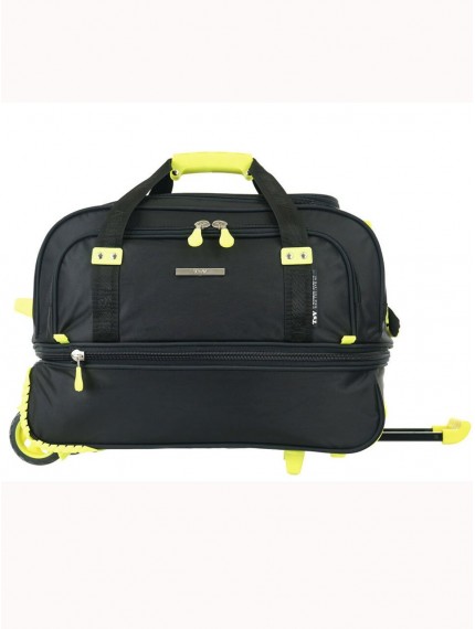 Дорожная сумка на колесах TsV 443,25 черный/лимон