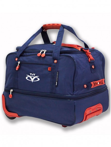 Дорожная сумка на колесах TsV 443,20 синий/апельсин